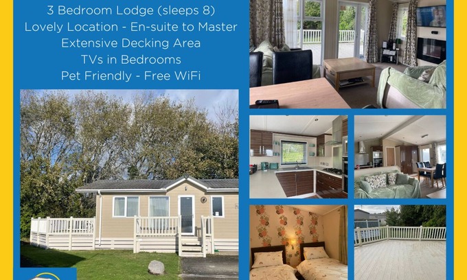 Newton Cabin | Willows 24 3 Bedroom Lodge at Trecco Bay Holiday Park