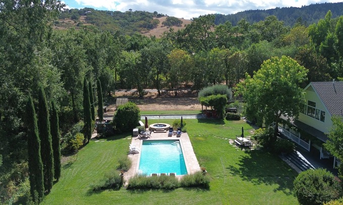 Kenwood House | Wine Country Estate: Year-round Pool, Spa, Bocce, Exceptional Private Location