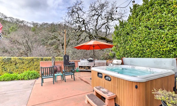 Glen Ellen House | Wine Country Retreat at Private Creekside House!