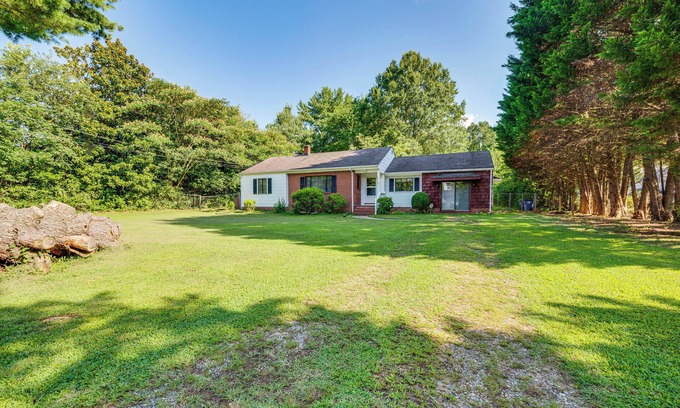 Winston - Salem House | Winston-Salem Home on 2 Acres - Spacious Deck!