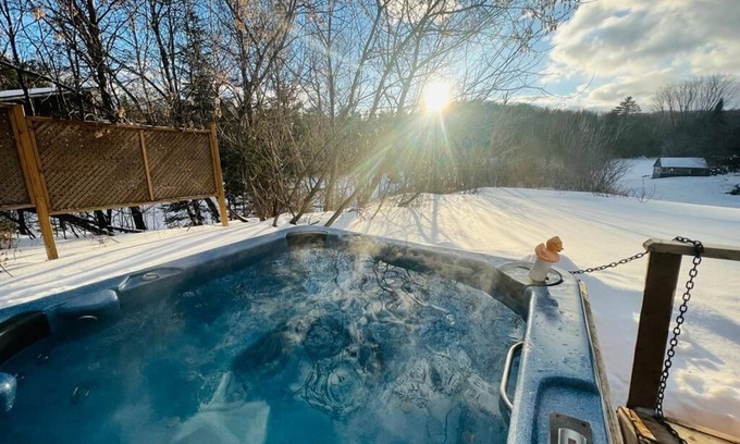 Faraday Cottage | Winter Wonderland Waterfront Cottage w/Hot Tub & Unforgettable Lake Views