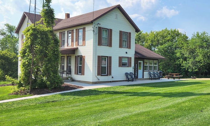 Monroe House | Wisconsin Farmhouse Stay: UTV, Boat, Snowmobile!
