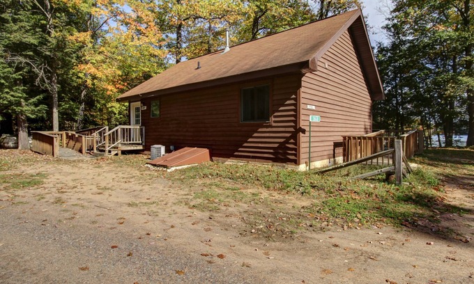 Lac du Flambeau Cabin | Wisconsin Northwoods, Lakeside Cabin w/shared Dock. ADA Friendly. Pet Friendly!