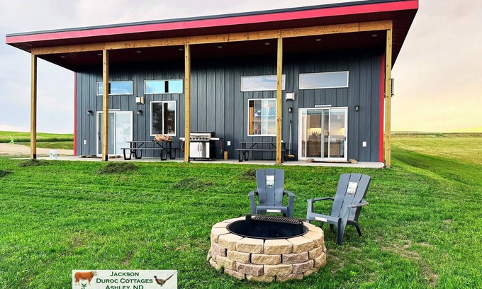 McIntosh County Cabin | Wishek Cottage: Lakefront Stay on Dry Lake, ND - Beach, Sauna, Pontoon and More