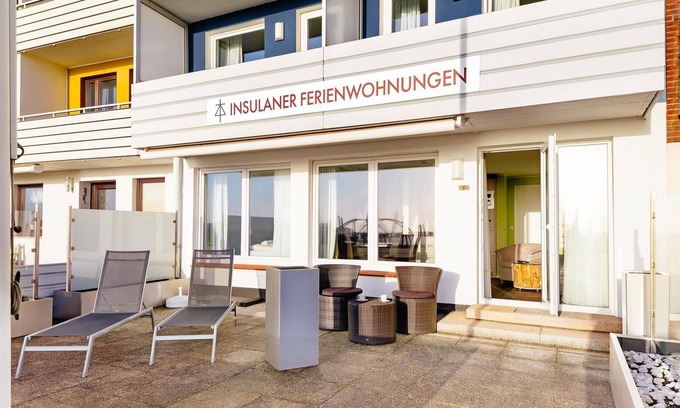 Helgoland Apartment | Wohnung zur Seeseite mit Terrasse - Insulaner Ferienwohnungen