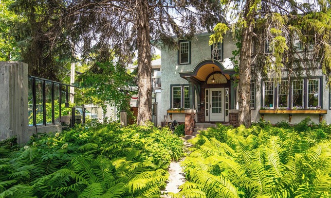 Winnipeg Bed & Breakfast | Wolseley Studio Oasis in beautiful forrest canopy settingnWith Hot Tub and Pool