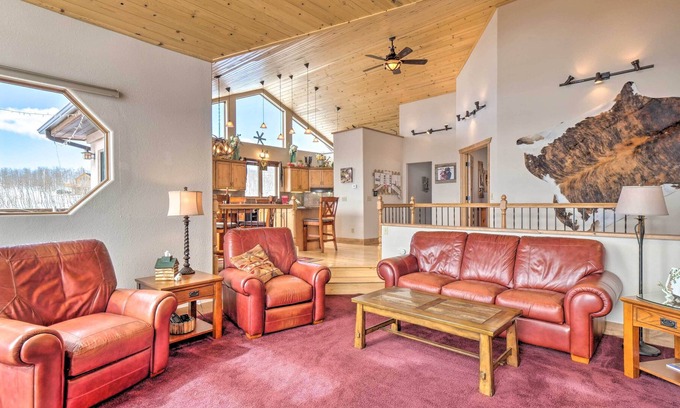 Michigan Hill House | Wonderful Hilltop Hideaway w/ Deck & Mtn Views!