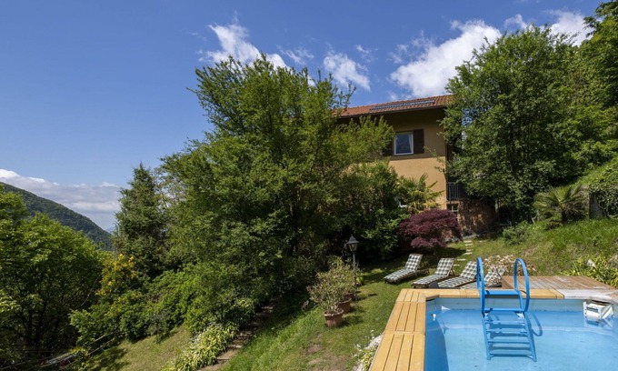 Pisogne Villa | Wonderful private villa for 16 guests with private pool, WIFI, TV, patio, pets allowed and parking