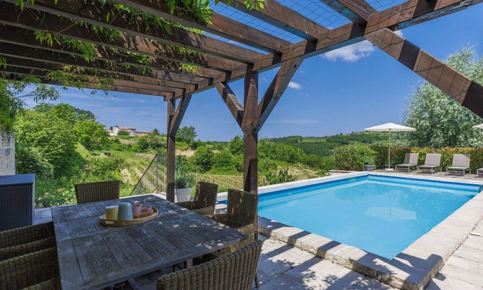 Momjan House | Wonderful private villa for 4 guests with private pool, WIFI, A/C, TV, patio and parking