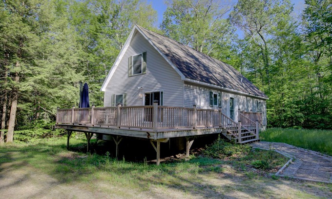 Eidelweiss Village House | Wonderful Retreat in the Trees W/ Fast WiFi, Furnished Deck, Fireplace & More