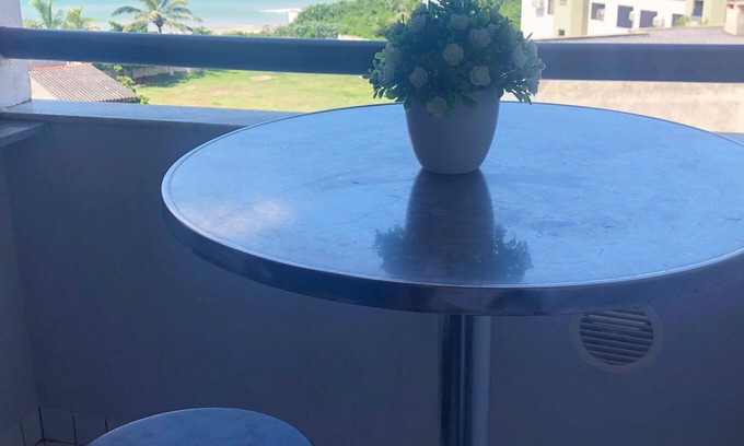 Ingleses do Rio Vermelho Apartment | Wonderful sea view from the porch of the churrasqueria and rooms RealStay2
