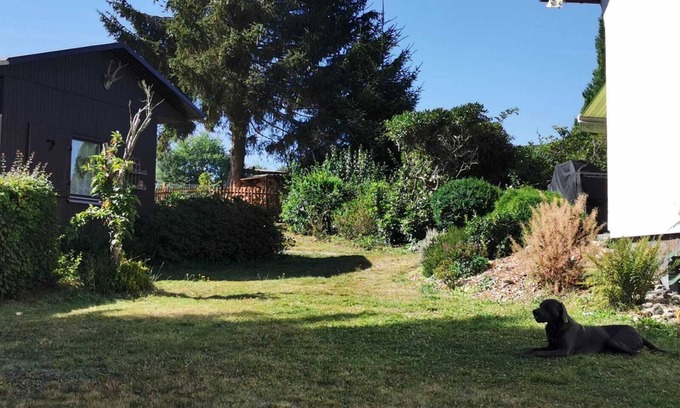 Woldert House | Wonderful view, fireplace, wellness hut, fenced garden, garden pond
