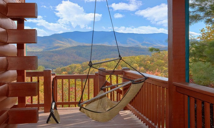 Gatlinburg - Pigeon Forge Cabin | WONDROUS VIEWS! Luxury Dream Cabin! 5 Mins to Town! Hot Tub! Media & Game Rooms!