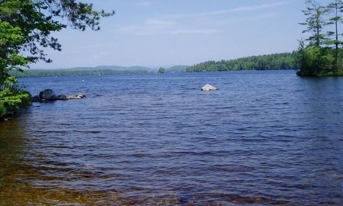 Bridgton Cottage | Wooded Highland Lake Waterfront Cabin - Great Beach and Dock