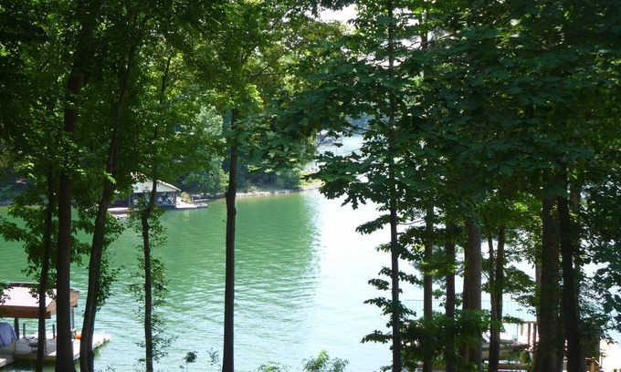 High Point House | Wooded Lakeside Retreat in a Quiet Cove.