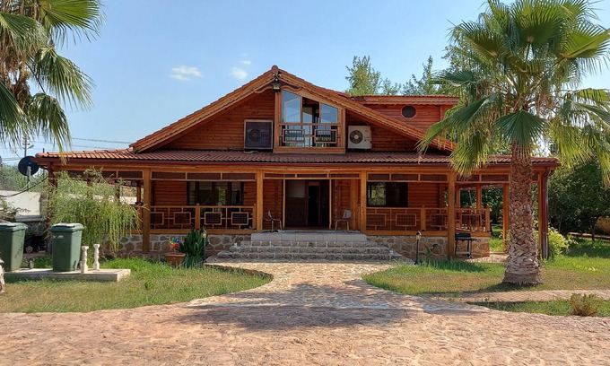 Dosemealti Villa | Wooden Villa w/Private Garden & Orchard -Room w/AC