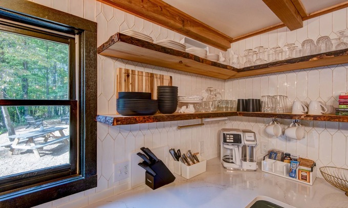 Zionville House | Woodland Creek Cabin - private oasis in the woods with a hot tub!
