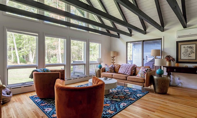 Barryville House | Woodland Manor: Serene, Stylish + Family Friendly