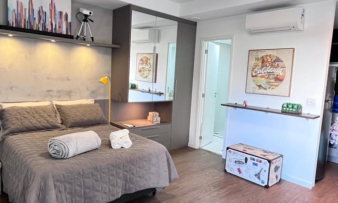 Brooklin Paulista Apartment | Yalla Stay - Cool Studio Habitarte
