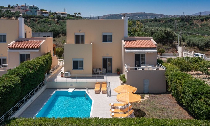 Adelianos Kampos Villa | Yannis1 Private pool, Sea View, Next to amenities