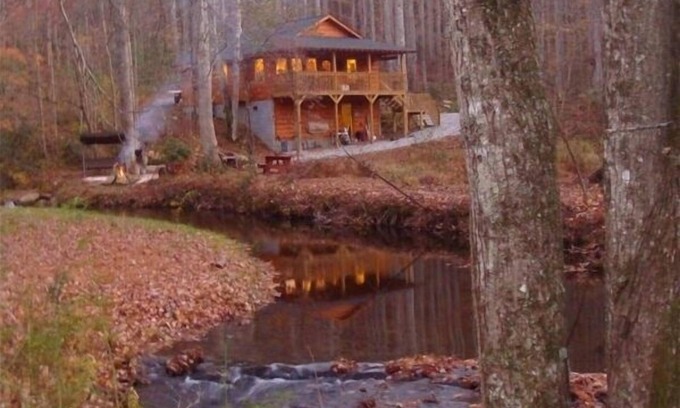 Robbinsville Cabin | Yellow Creek Cabin, Secluded, on Creek, N.C. Trout Stream, near Fontana