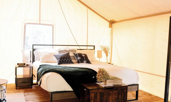 Island Park House | Yellowstone Family Safari Tent, sleeps 7 w/1 king