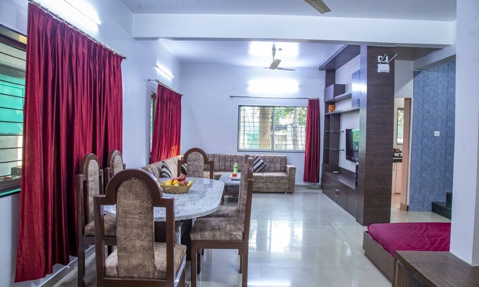 Khatri Park Housing Society Villa | Your private oasis awaits - a 4 BHK villa with a pool near the city."