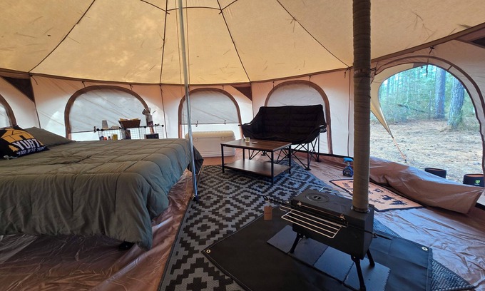Moon RV Rental | Yurt Campsite At Blanchard Farm