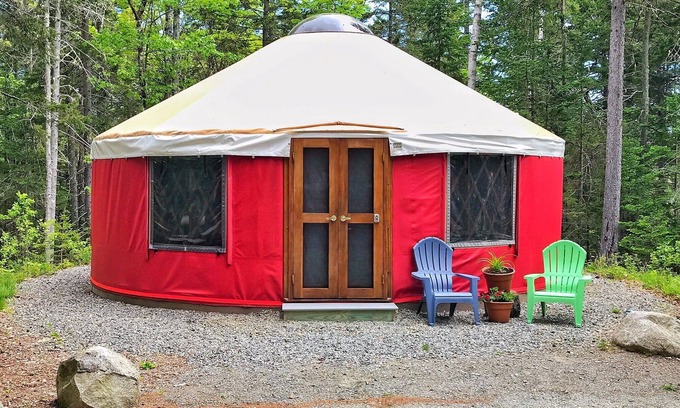 Southwest Harbor Cottage | Yurt Glamping on the Quiet-side of Acadia National Park!