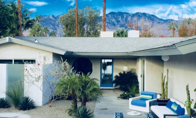 Palm Springs House | Zen Modern Home II "wind free" S Palm Springs - SALT WATER POOL/SPA