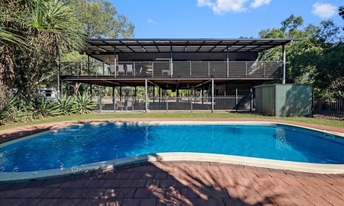 McMinns Lagoon House | Zen Pandanus Point: Pool - Backyard - Balcony