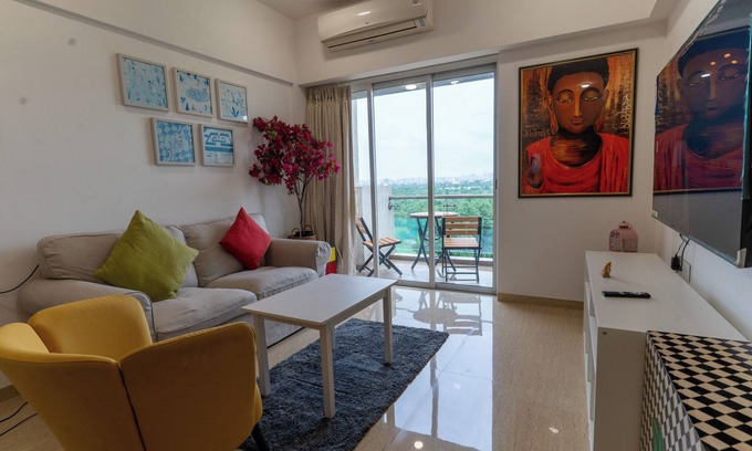 Kadadhe Apartment | Zen Retreat Calm 1BHK with Golf View, Fast Wi-Fi & Daily Cleaning – Pune