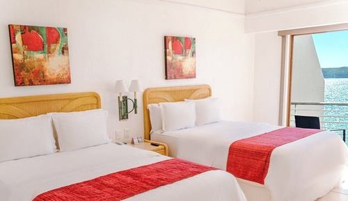 Luxury Room, 2 Double Beds, Balcony, Ocean View