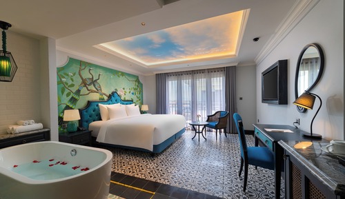 Premium Double Room, Balcony, Pool View