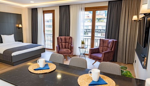 Basic Studio, 1 Double Bed, City View