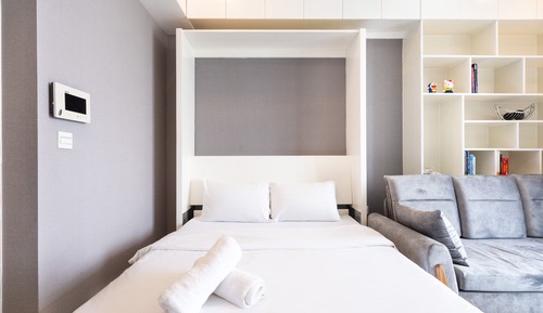 Basic Studio, 1 Queen Bed, City View