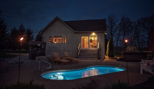 Luxury Cabin, 1 King Bed, Private Pool