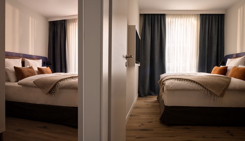 Apartment mit 2 Schlafzimmern und Kamin