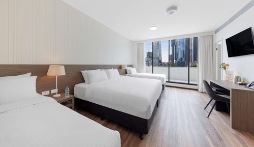 Executive Room, Multiple Beds, Non Smoking, City View