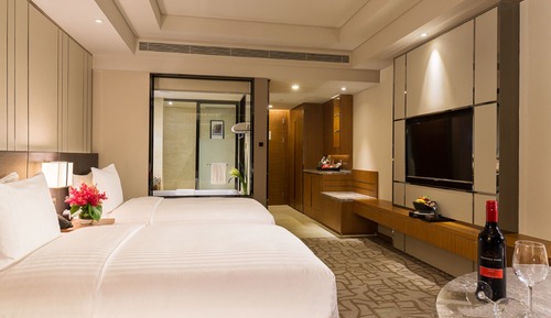 Deluxe River View Twin Bed Room
