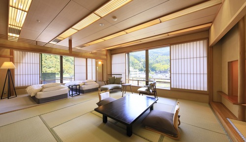 Japanese Western-style room private hot spring bath, Non Smoking