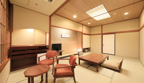 [Mountain view] Japanese-style room 10 tatami with bath, Non Smoking