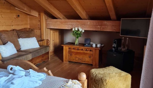 Suite, 1 King Bed with Sofa bed, Mountain View