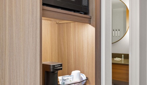 Suite, 1 King Bed with Sofa bed (Hearing Accessible)