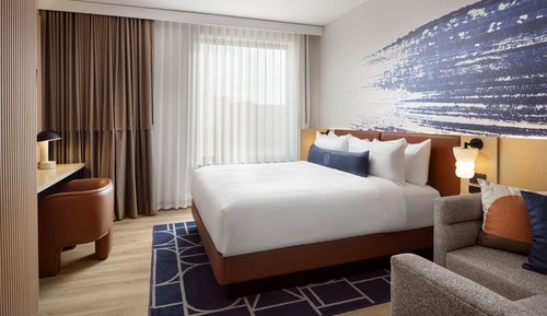 Standard Room, 1 King Bed, City View (Mobility Accessible, Roll-In Shower)