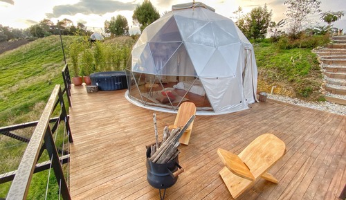 Panoramic Room, 1 Queen Bed, Hot Tub, Mountain View