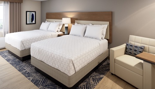 Studio Suite, 2 Queen Beds (Bath Shower Combination)