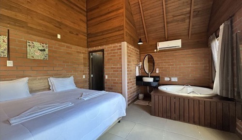 Luxury Cabin, 1 Bedroom, Garden View