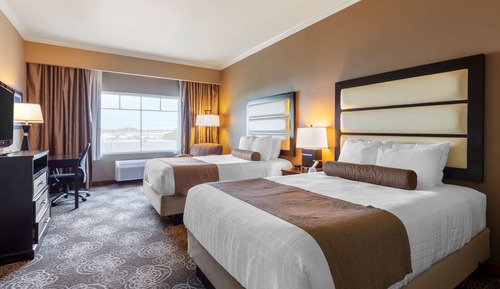 Standard Room, 2 Queen Beds, Non Smoking, Refrigerator & Microwave