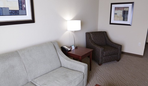 Suite, 1 King Bed with Sleeper Sofa, Accessible Benched Tub, Non Smoking
